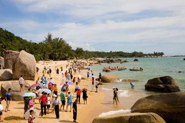 三亚海角图片,碧海蓝天下的浪漫邂逅